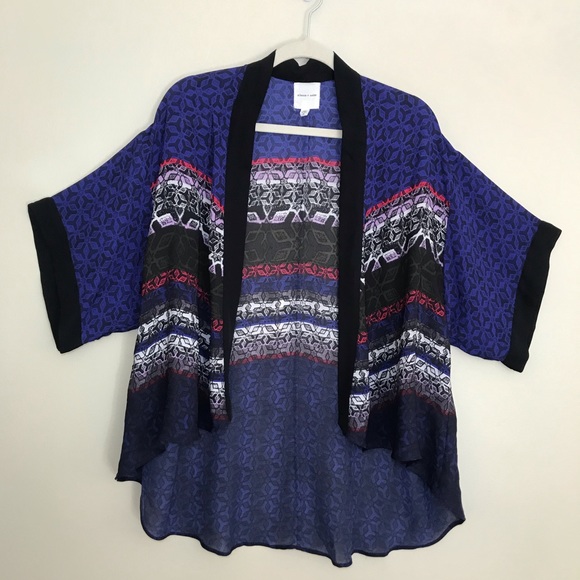 ⚡️SOLS⚡️Silence + Noise Shawl Kimono Cardigan Blue - Picture 3 of 16